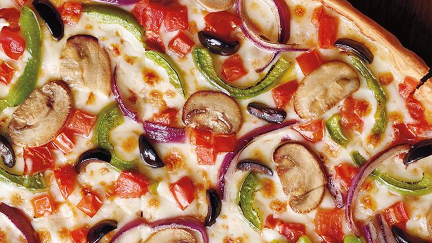 Pizza con vegetales