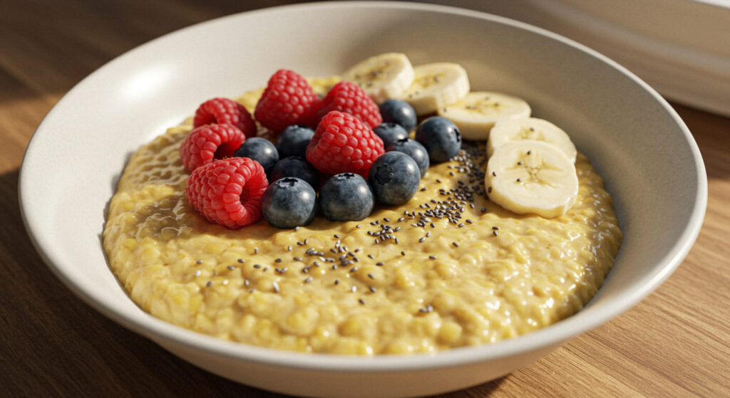 Avena con fruta